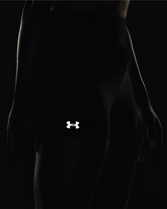 Women's UA Run Stamina 3'' Shorts in Black image number 6